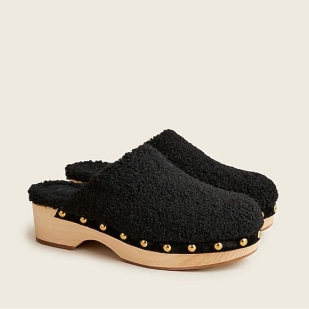 J Crew (like new!) shearling clog